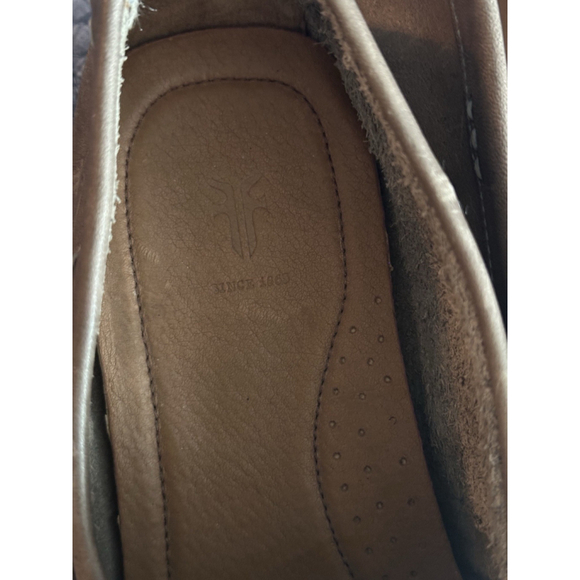 Frye Mens Tan Leather 9 D Driving Moccasin Loafers - Picture 9 of 9
